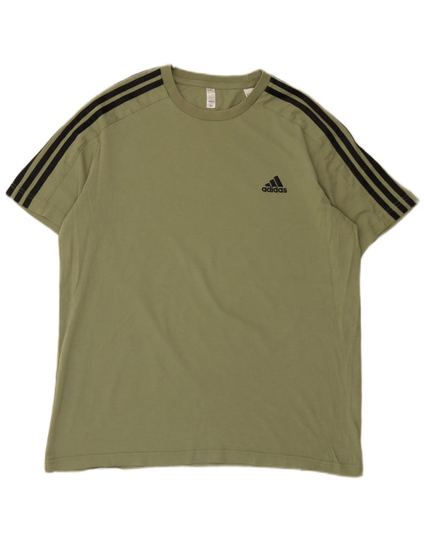 Tricou pentru bărbați Adidas Top Large Kaki
