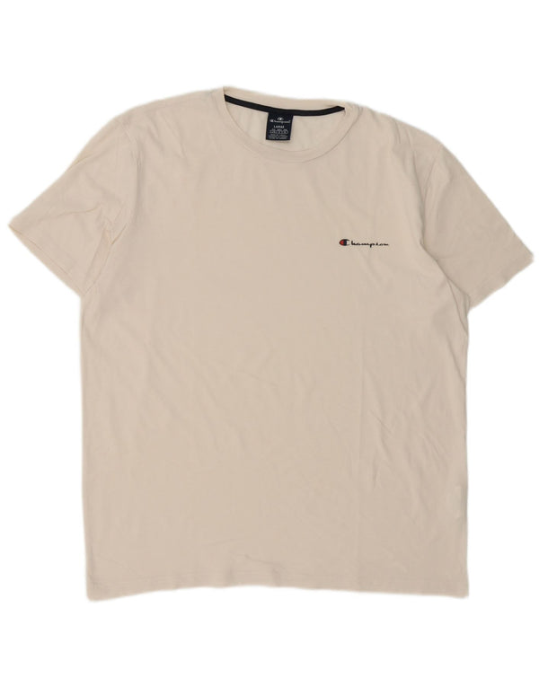 Tricou pentru bărbați Champion Top mare din bumbac alb