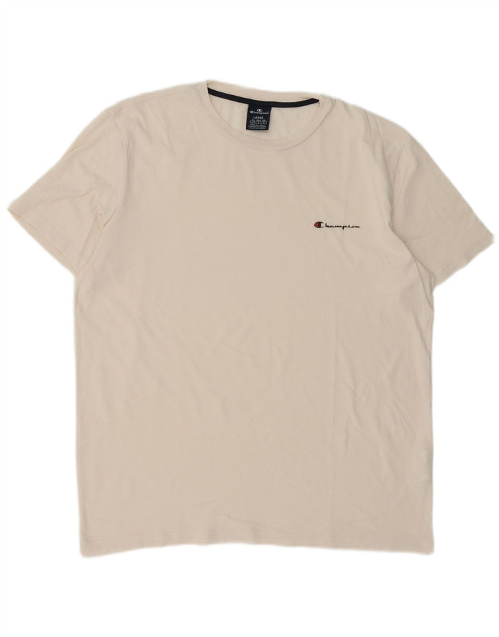 Tricou pentru bărbați Champion Top mare din bumbac alb