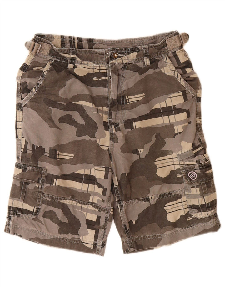 ANIMAL Băieți Pantaloni Pantaloni Cargo 7-8 Ani W24 Bumbac Camuflaj Gri