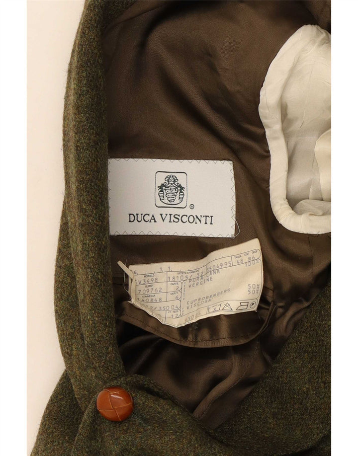 Jachetă Blazer Bărbați Duca Visconti 3 Nasturi IT 48 Medium Kaki Lână