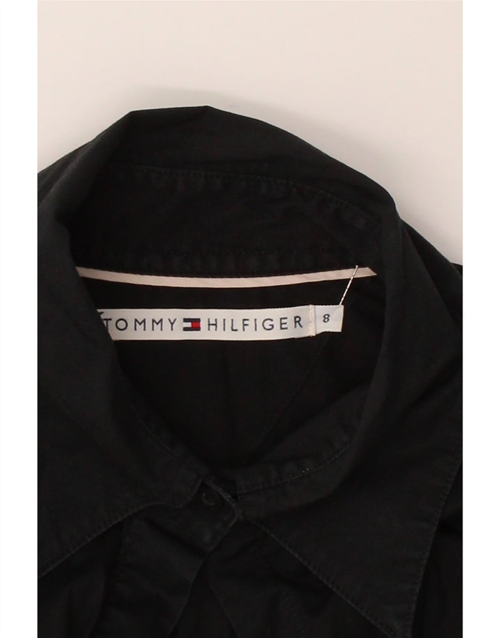 TOMMY HILFIGER Womens Formal Shirt US 8 Medium Black Cotton Vintage Tommy Hilfiger and Second-Hand Tommy Hilfiger from Messina Hembry 