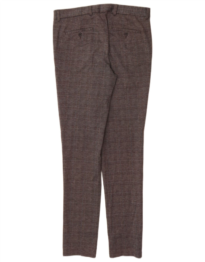 Pantaloni chino slim pentru bărbați Jack & Jones W32 L34 poliester cu picioare de găină gri