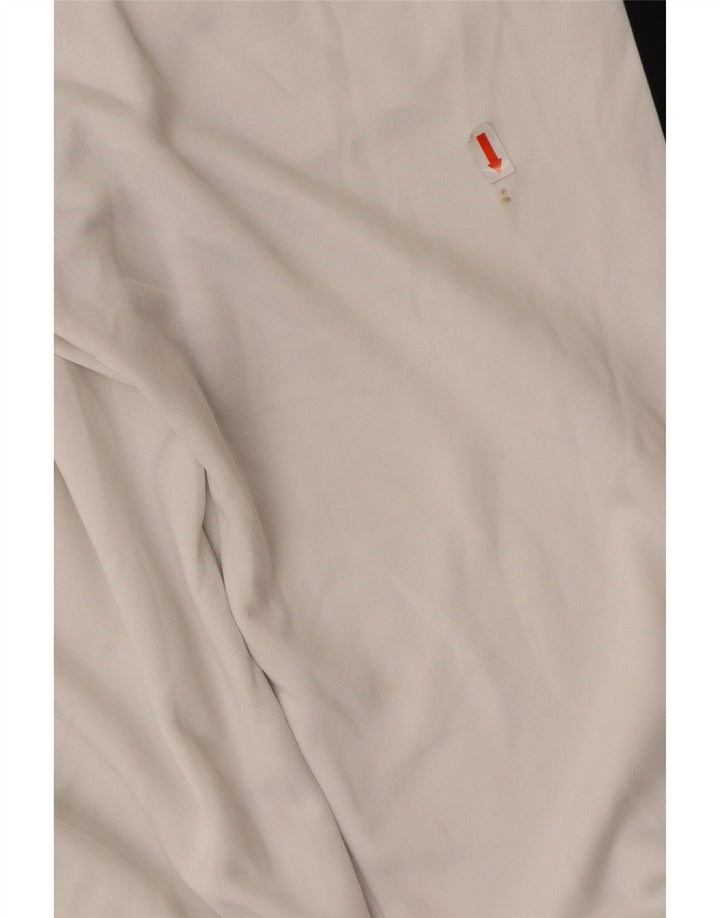 NIKE Womens Tracksuit Trousers Joggers Medium  White Colourblock Polyester