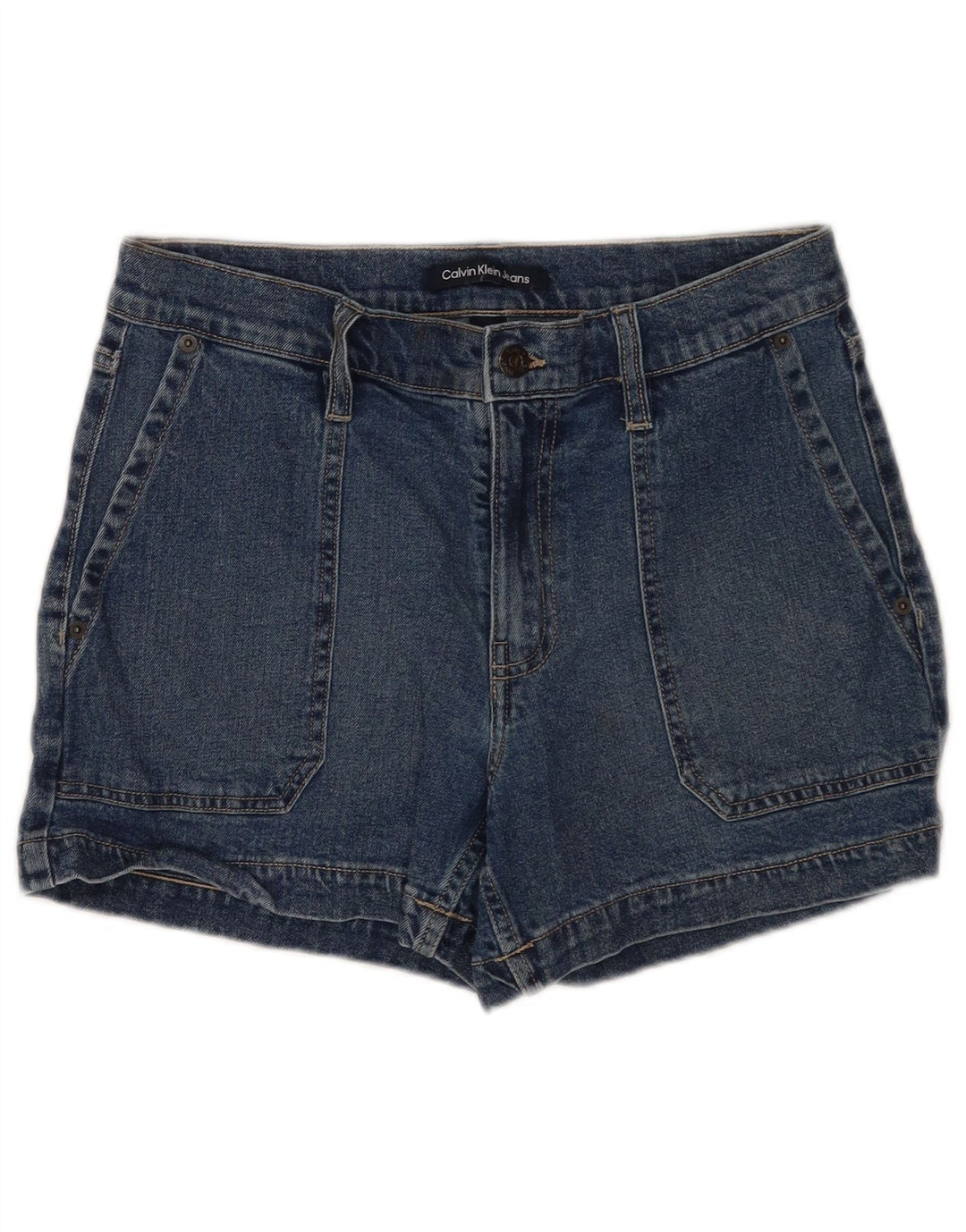 Pantaloni scurți din denim Calvin Klein pentru femei US 4 Small W27 Bumbac albastru