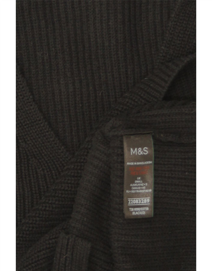 Marks & Spencer Pulover supradimensionat pentru femei cu decolteu în V UK 10 Mic Negru