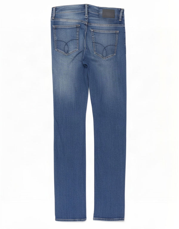 Calvin Klein blugi slim drepte pentru bărbați W30 L34 bumbac albastru