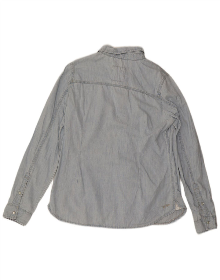 Cămașă denim pentru femei Fat Face UK 16, mare, albastru, bumbac