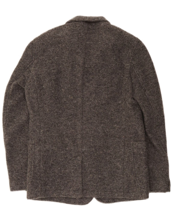 Sun68 Jachetă pentru bărbați din tricot cu 5 nasturi UK 36 Lână mică, gri