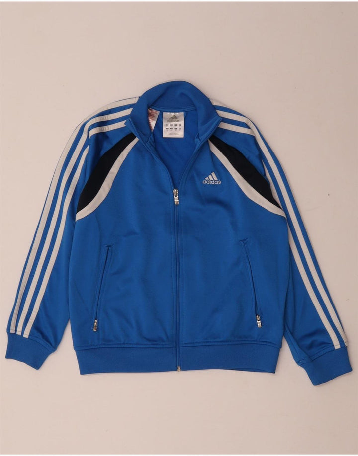 Jachetă de trening pentru băieți Adidas 9-10 ani, albastru, poliester