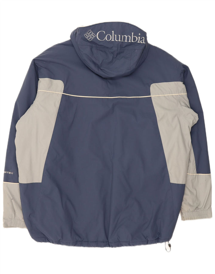 Jachetă de vânt cu pulover Columbia, cu o formă lejeră, pentru bărbați, UK 42 XL, bleumarin
