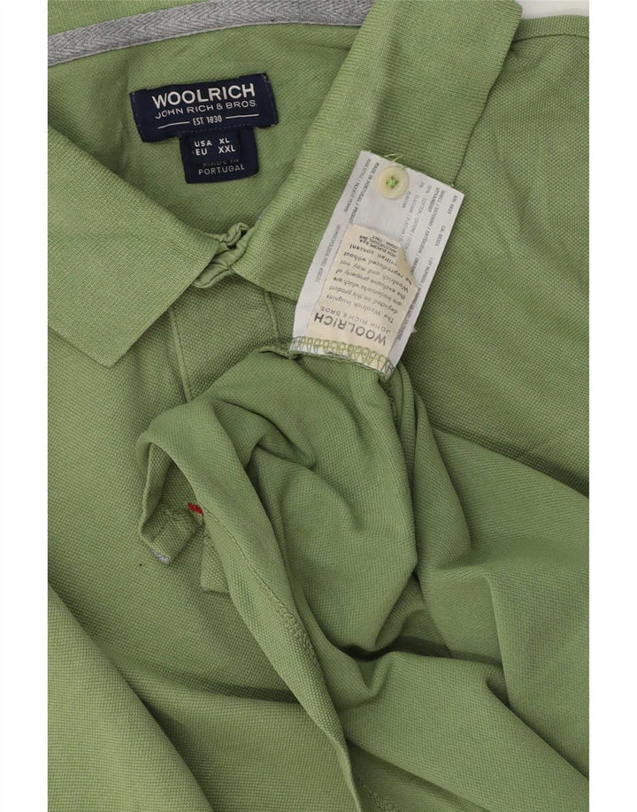 Tricou polo pentru bărbați Woolrich XL, bumbac verde