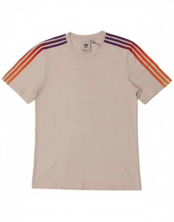 Tricou pentru bărbați Adidas Top mic, alb, bumbac