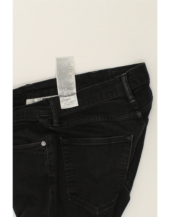 LEVI'S Womens Skinny Jeans W30 L30 Black Cotton Vintage Levi's and Second-Hand Levi's from Messina Hembry 