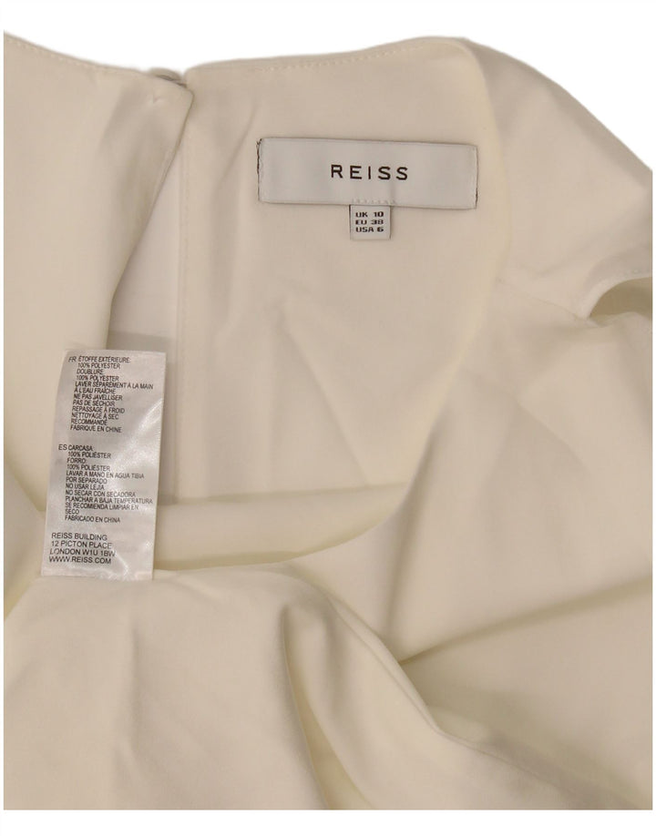 Rochie A-Line pentru femei Reiss UK 10, poliester alb, mic
