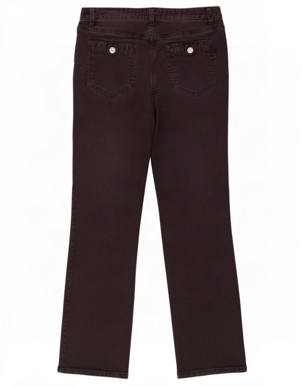 Laura Ashley Blugi drepti pentru femei UK 14 Large W32 L30 Bumbac negru