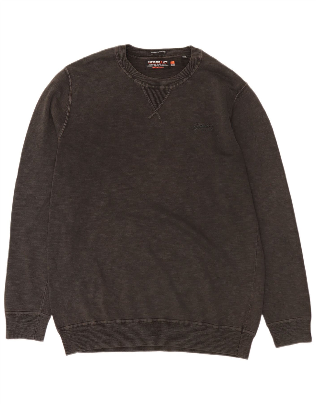 Pulover Superdry pentru bărbați, bumbac gri 2XL