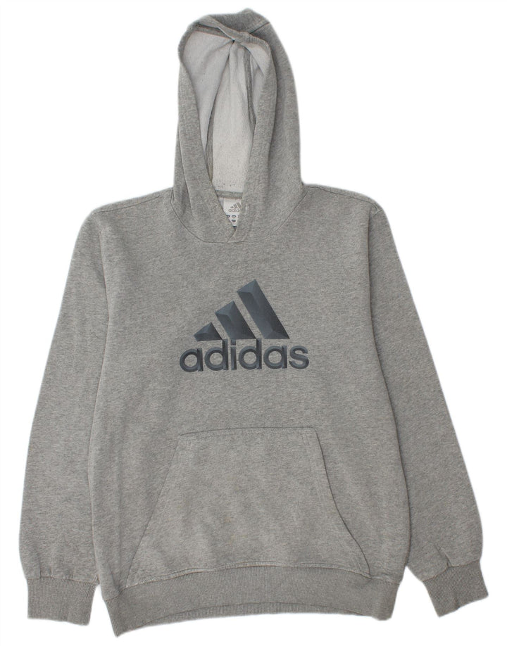 Pulover ADIDAS pentru bărbați cu capota, gri mediu