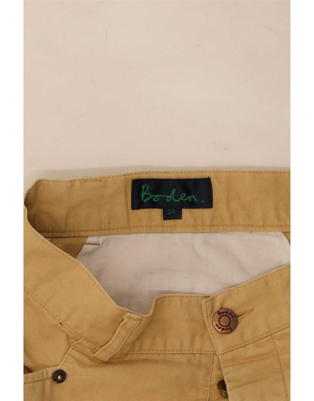 Pantaloni casual drepti pentru bărbați Boden W34 L30 bej