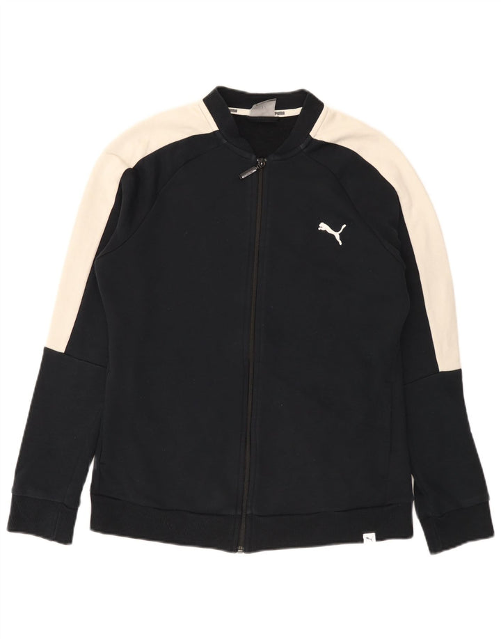 Jachetă de trening Puma pentru femei UK 14 Medium Black Colorblock Bumbac
