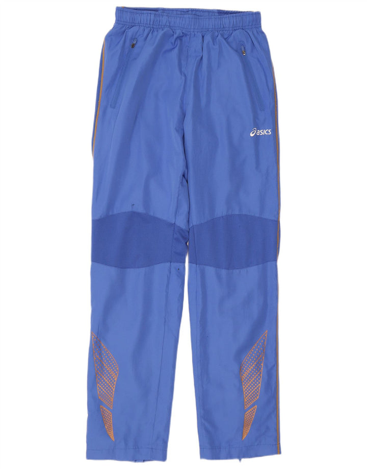 Pantaloni de trening ASICS pentru bărbați, albastru, poliester color bloc