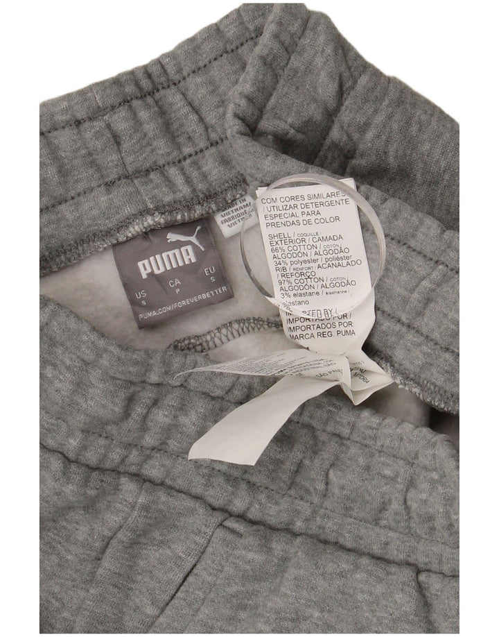 Pantaloni de trening PUMA pentru bărbați Joggeri mici, gri bumbac