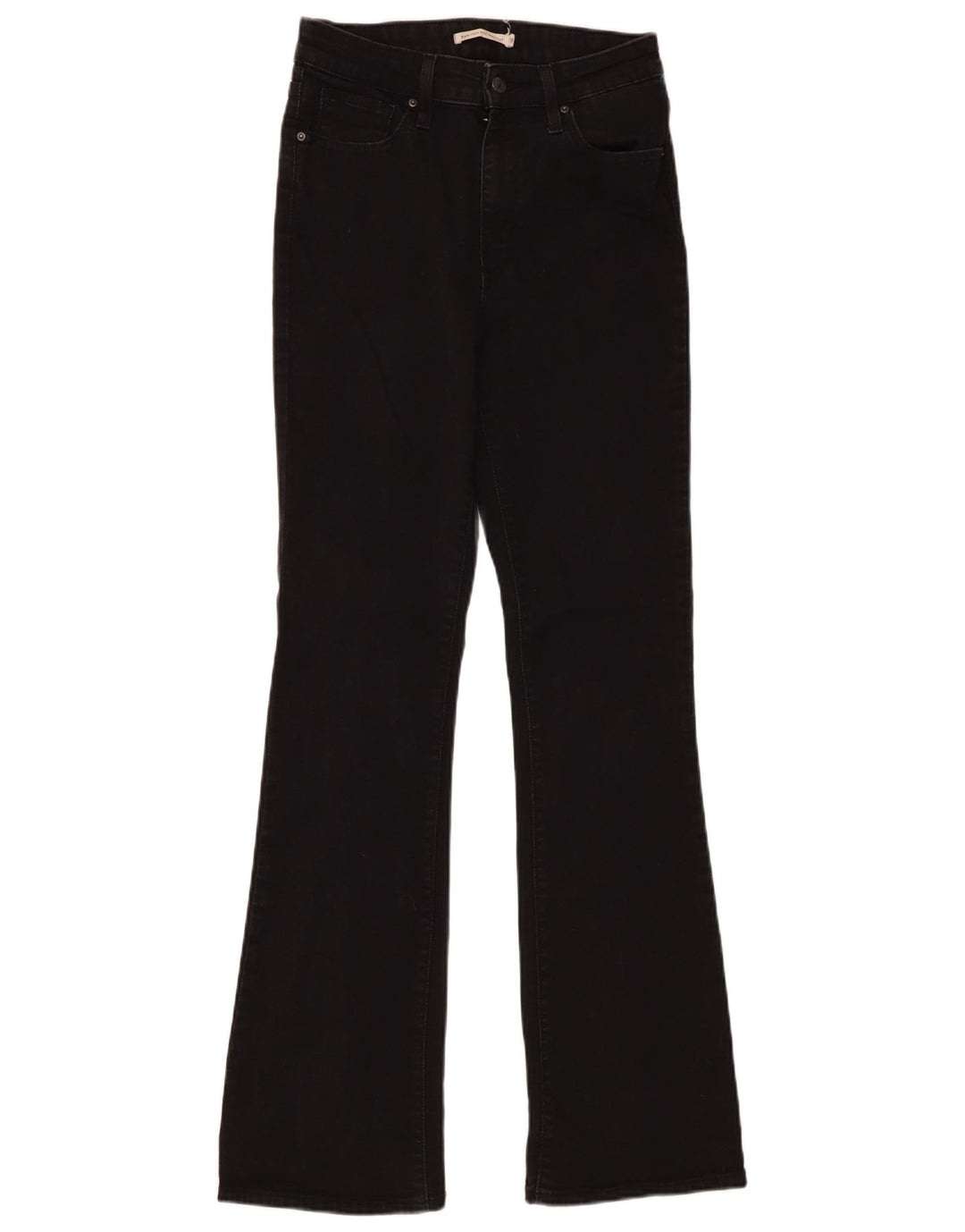 Blugi Levi's 725, cu talie înaltă, pentru femei, L29 L34, bumbac negru