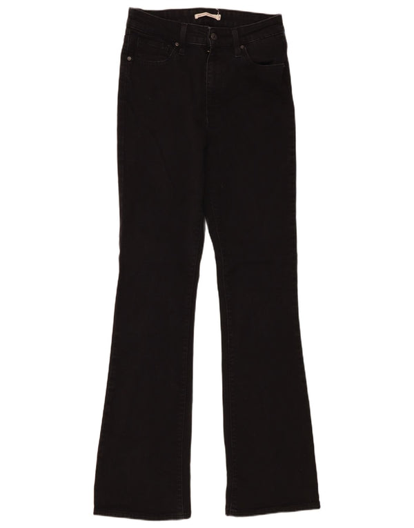 Blugi Levi's 725, cu talie înaltă, pentru femei, L29 L34, bumbac negru