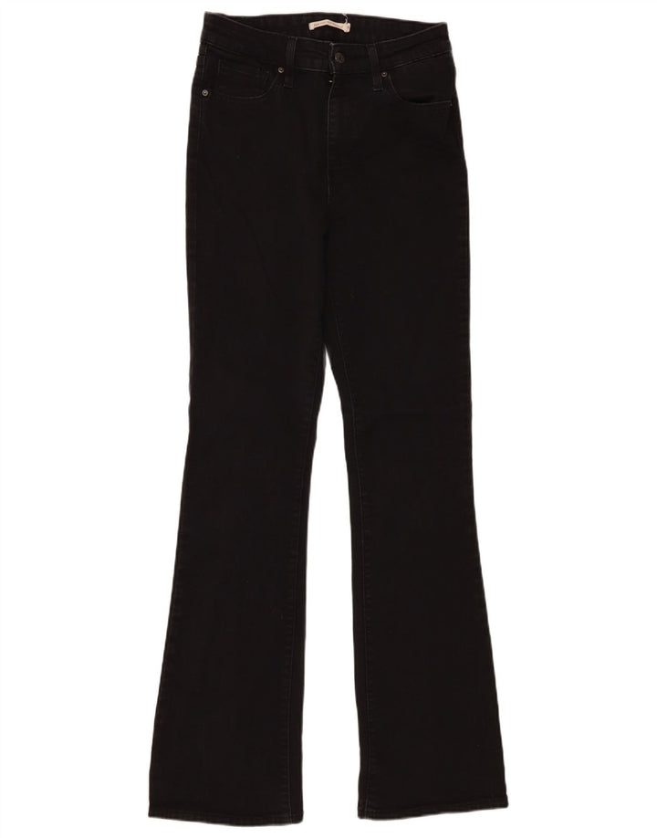 Blugi Levi's 725, cu talie înaltă, pentru femei, L29 L34, bumbac negru