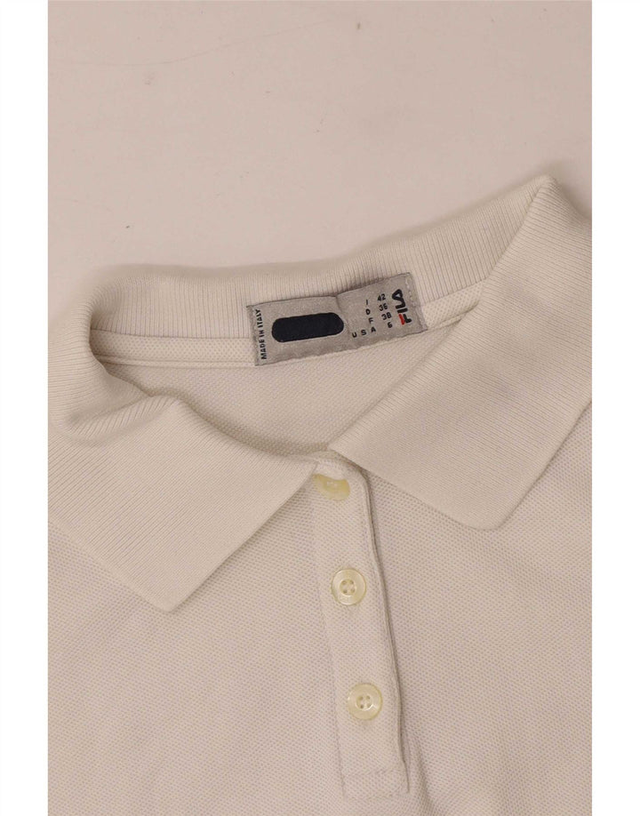 Tricou polo fără mâneci Fila pentru femei IT 42 Medium White