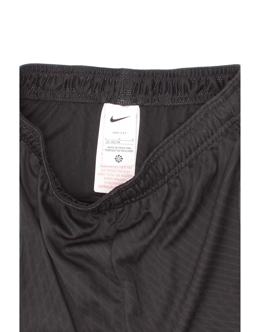 Pantaloni scurți sport Nike Dri Fit pentru băieți 12-13 ani, mari, poliester cu carouri negru