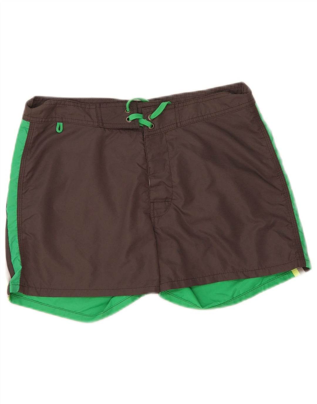 Pantaloni scurți de înot Sundek pentru bărbați, gri mediu, poliester color bloc