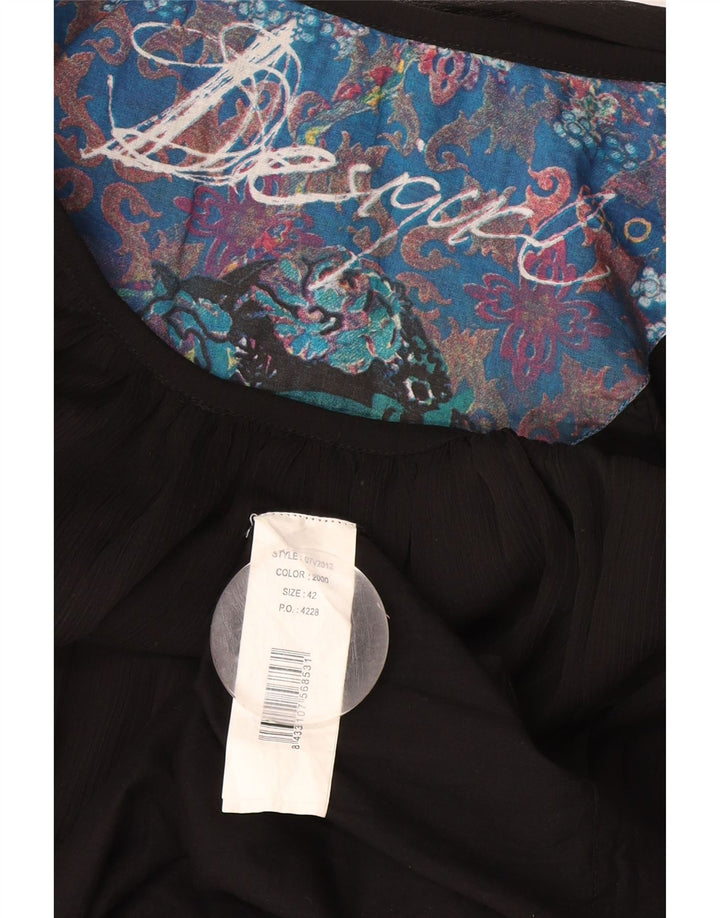 Rochie schimbătoare pentru femei Desigual EU 42, mare, negru, poliester cu imprimeu animal
