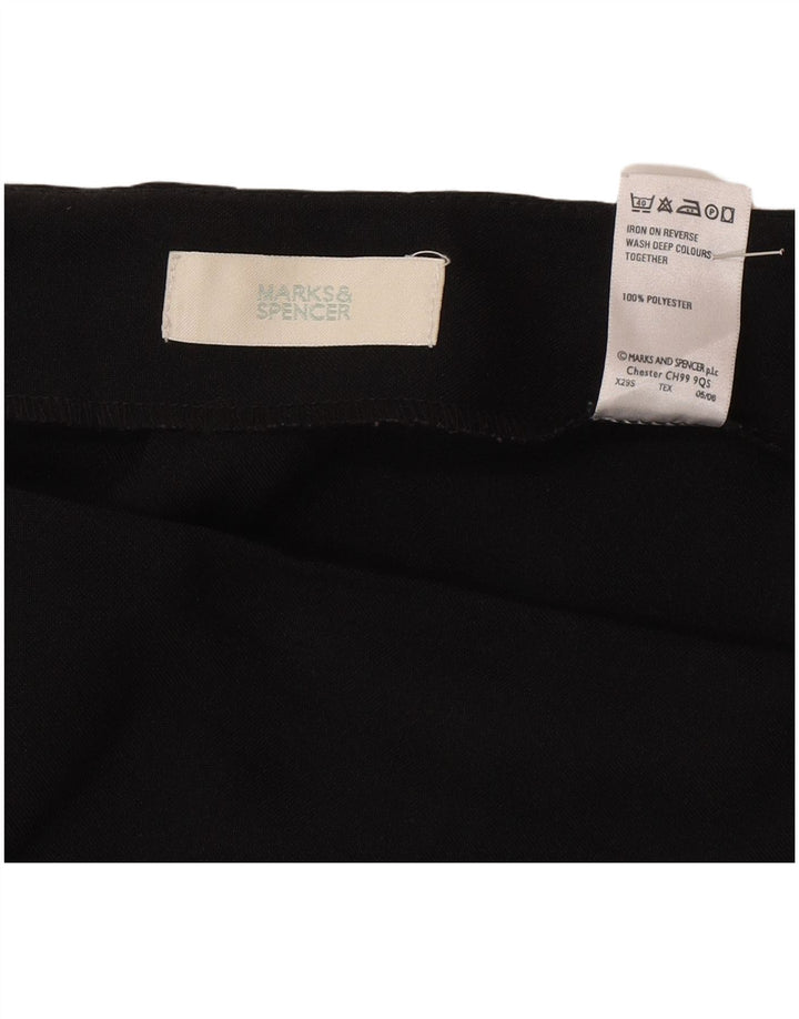 Fusta creion pentru femei Marks & Spencer UK 20 2XL W40 Poliester negru