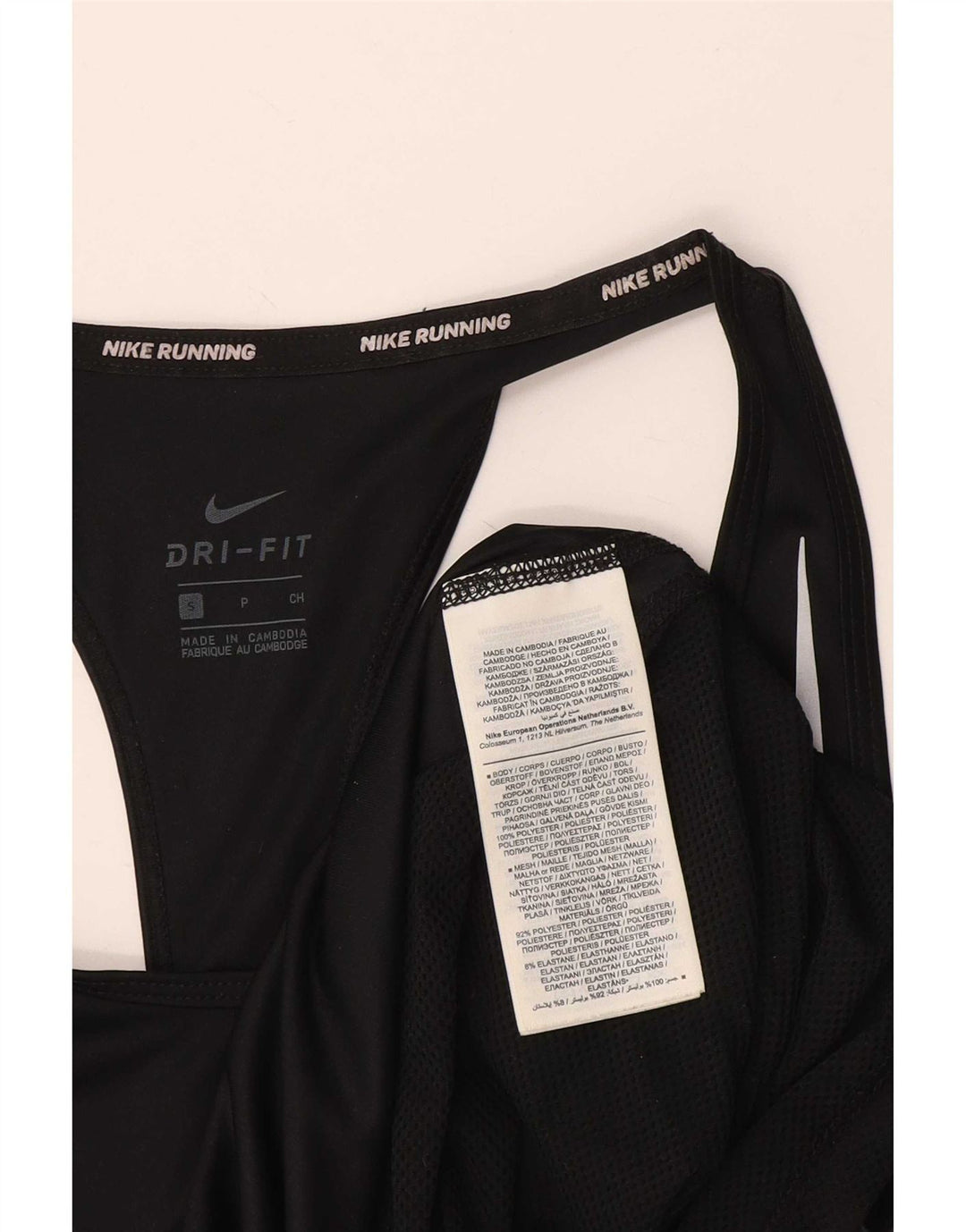 Vesta Nike Dri Fit Top pentru femei UK 10 Small Negru Poliester