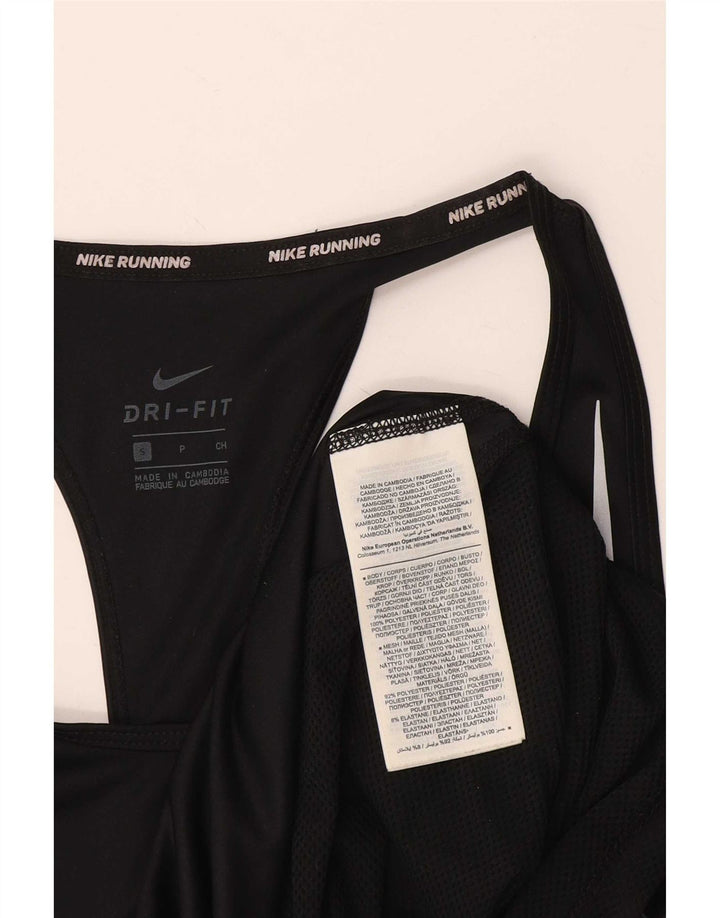 Vesta Nike Dri Fit Top pentru femei UK 10 Small Negru Poliester