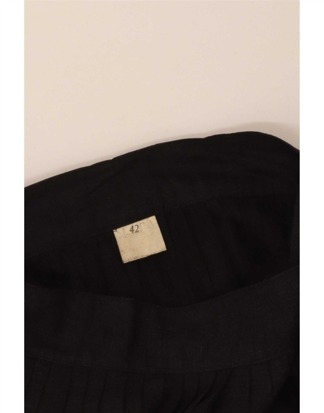 Fusta plisată Vintage pentru femei IT 42 Medium W26 Negru