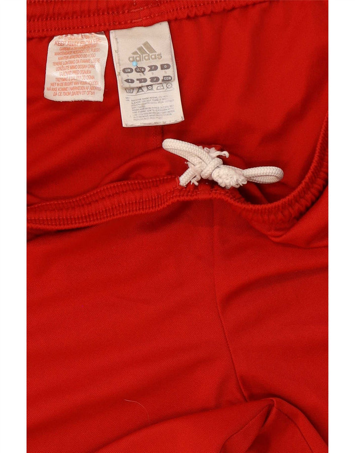 Pantaloni scurți sport pentru bărbați Adidas, poliester roșu mic