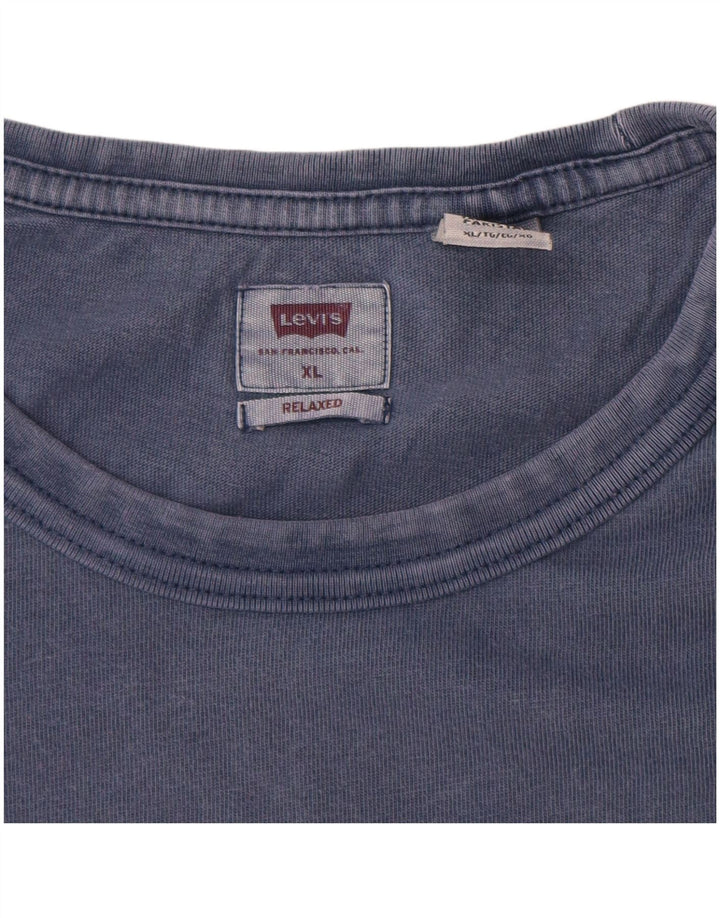 Tricou LEVI'S pentru bărbați, cu croiala relaxată, XL, albastru