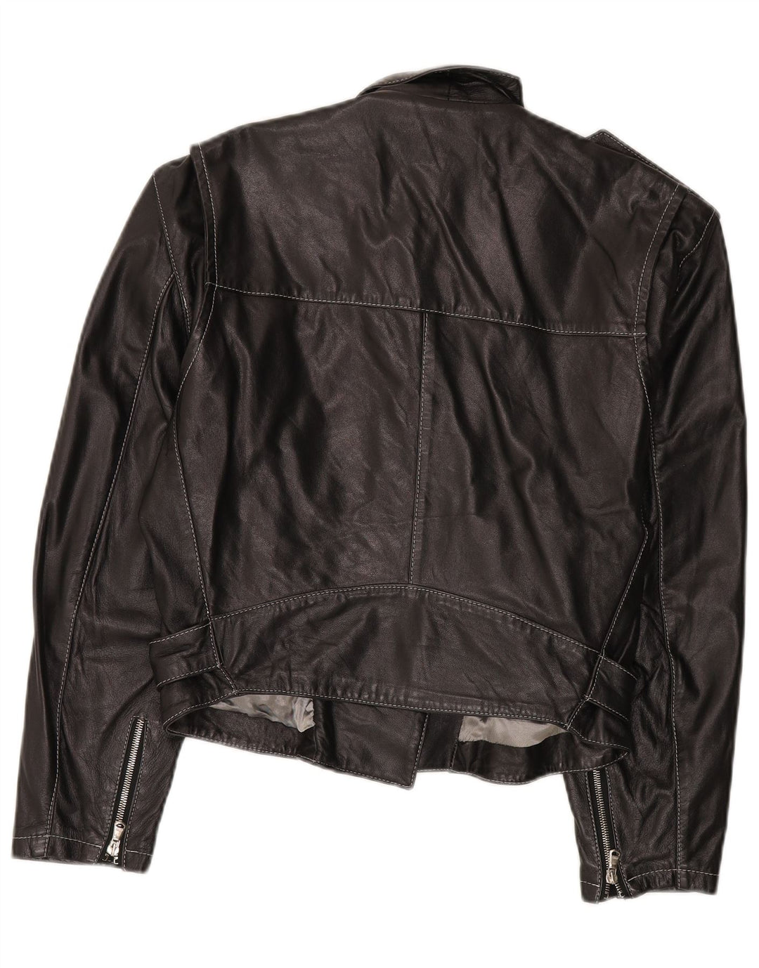 Jachetă Biker din piele pentru femei Conbipel IT 44 Medium Black Leather
