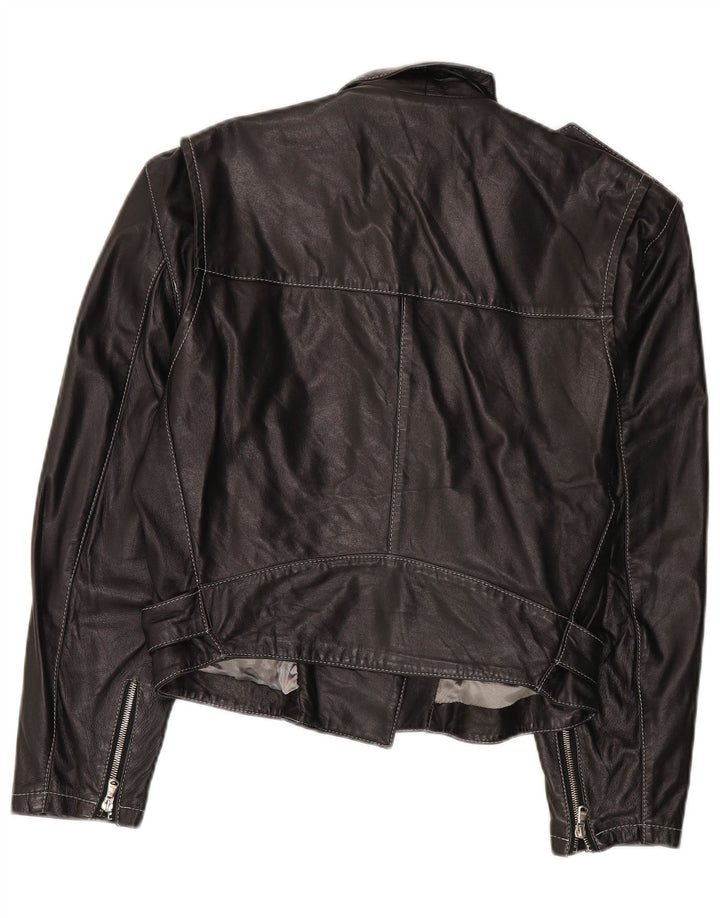 Jachetă Biker din piele pentru femei Conbipel IT 44 Medium Black Leather