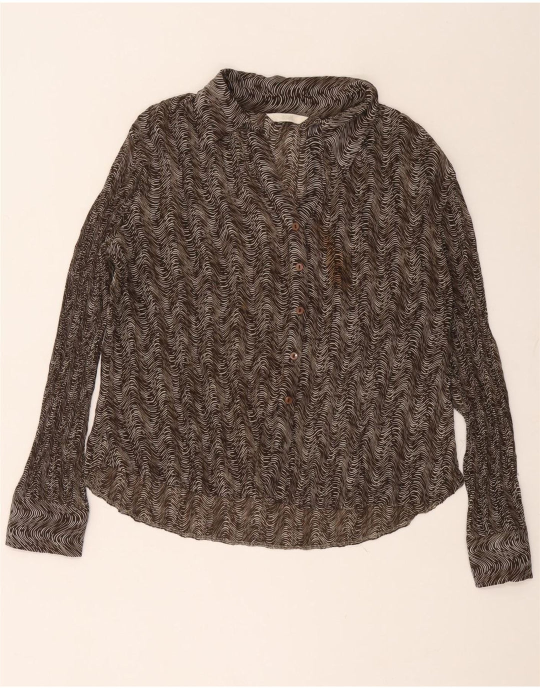 Bluză cămașă pentru femei Marks & Spencer UK 18 XL Maro Poliester geometric