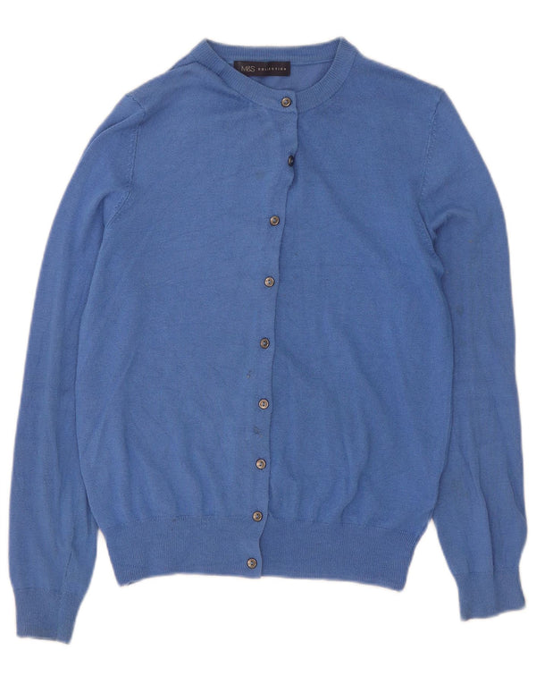 Pulover cardigan pentru femei Marks & Spencer UK 12 Medium Blue Viscose