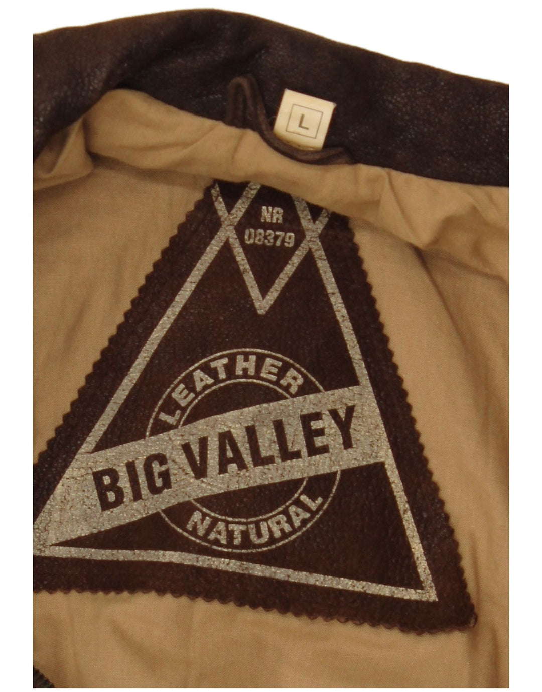Jachetă de piele pentru bărbați VINTAGE UK 40, mare, maro, din piele