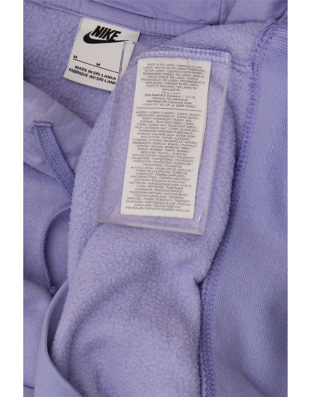 Pulover NIKE pentru bărbați, bumbac violet mediu