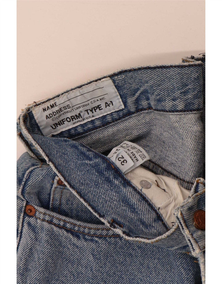 Uniforma Blugi conici pentru bărbați L32 L28 Bumbac albastru