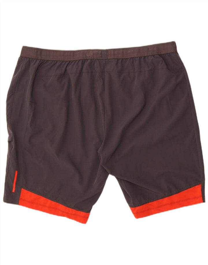 Pantaloni scurți sport pentru bărbați Russell Athletic 2XL, gri, poliester color bloc