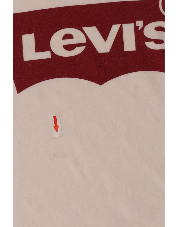 Tricou grafic pentru bărbați Levi's Top Medium White