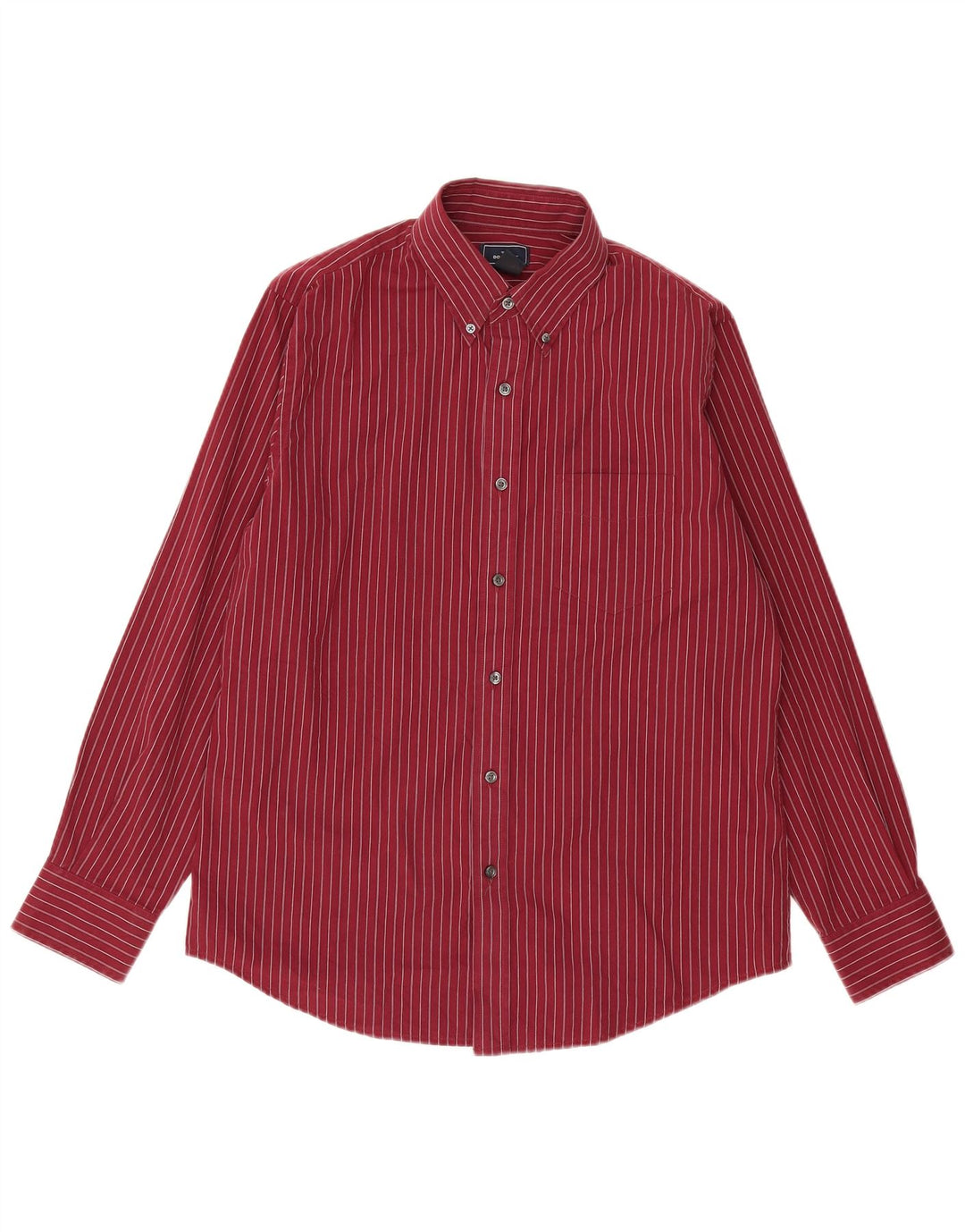 Cămașă pentru bărbați DOCKERS Mărimea 15 1/2 Medium Burgundy Pinstripe Bumbac