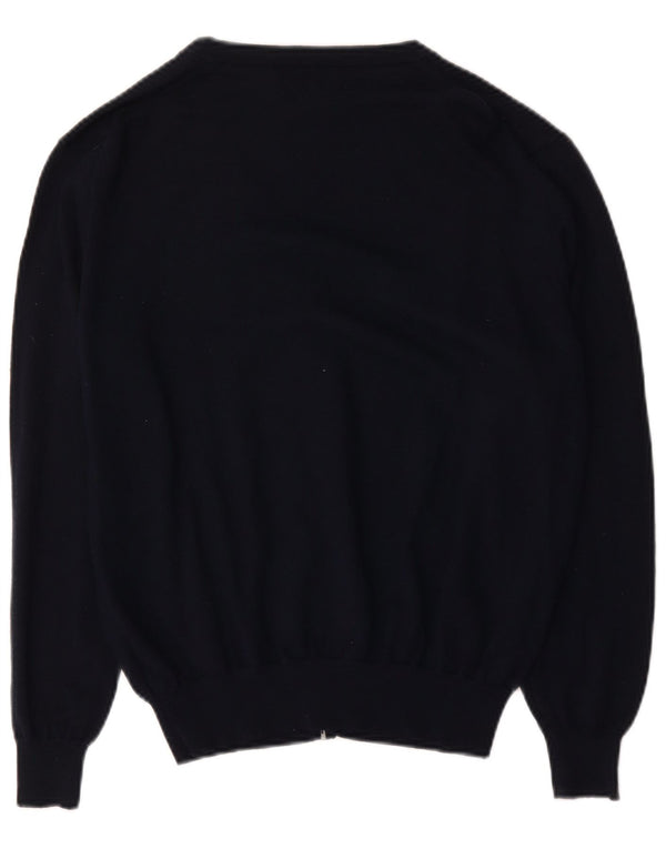 Cardigan pentru bărbați Marks & Spencer, mare, acrilic, albastru bleumarin